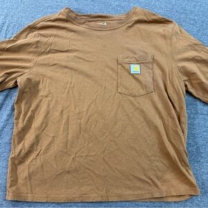 Carhartt Men's Tan Short Sleeve Pocket Tee
